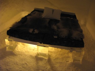 The bed in our Ice Room!!