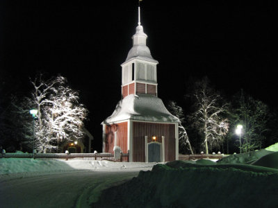 The sweet church in Jukkasjarvi