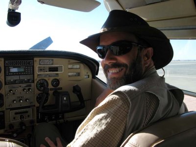 Jim, en route to Namib desert (not sick, yeah!)