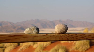 Rocks on ledge (we had used to hold undergarments to dry)