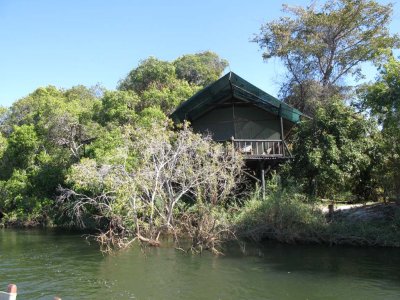 Our next chalet, at Islands of Siankaba, Zambia
