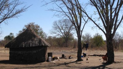 Typical Zambian home, Siankaba village