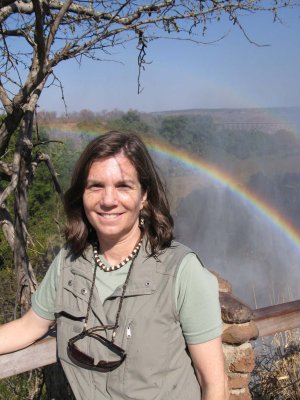 Cyn with rainbow