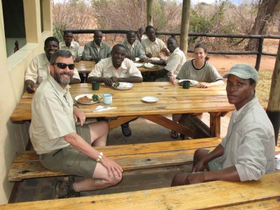 Lunch with the safari guides in training