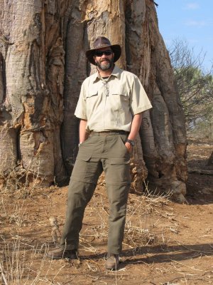 Jim with baobab