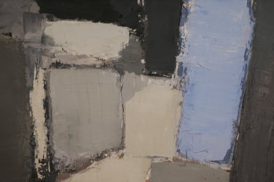 In the Philips Collection (  http://www.phillipscollection.org/  ) a detail of a painting from Nicolas de Stael.