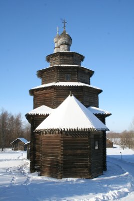 a wooden church