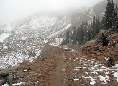 Old Colorado Midland Railroad Bed Approaching East Side of Hagerman Tunnel