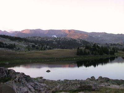 Day 5 (Thr)...Dawn at Robin Lake, Elev 11,100