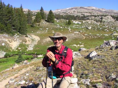Jim Parks on a Cairn