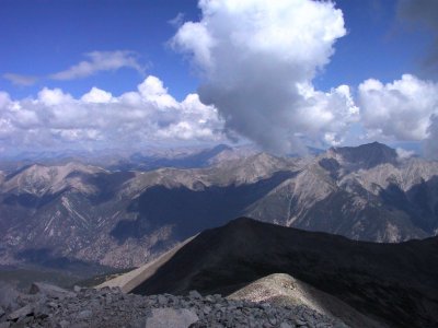 Antero Summit View of Baldwin Gulch (Lower Left)