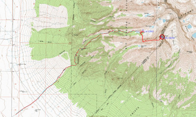 Little Bear 1:24,000 USGS Topo, Route