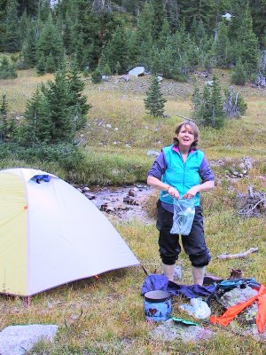 Deb, Glad to be at Overnight....Maybe....Note Bear Cannister