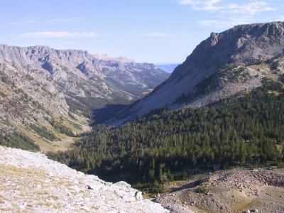 Looking N'ly Off of Porcupine Pass, Down Porcupine Creek Drainage