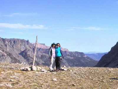 Barb & Deb, Glad to be on Top of the Pass