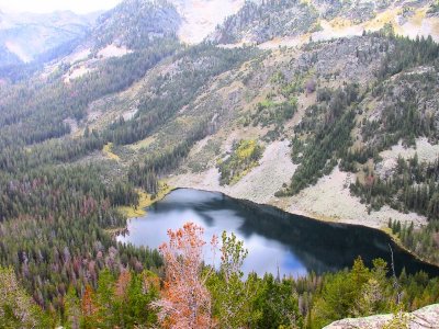 Summit View of Granite Lake From Granite Peak