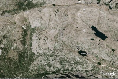 Porcupine Pass (Upper Left) & 2nd & 3rd Overnight Camps (WR2, WR3)
