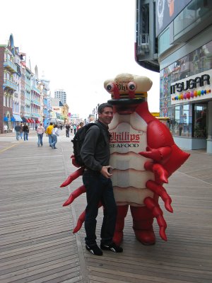 Atlantic City - Loic and Mr. Crab