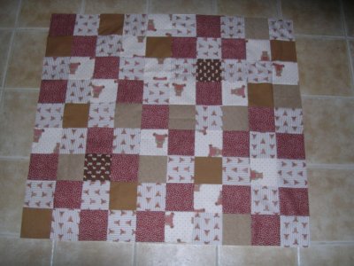 Linus quilt top, 6-05-01 45 x 50