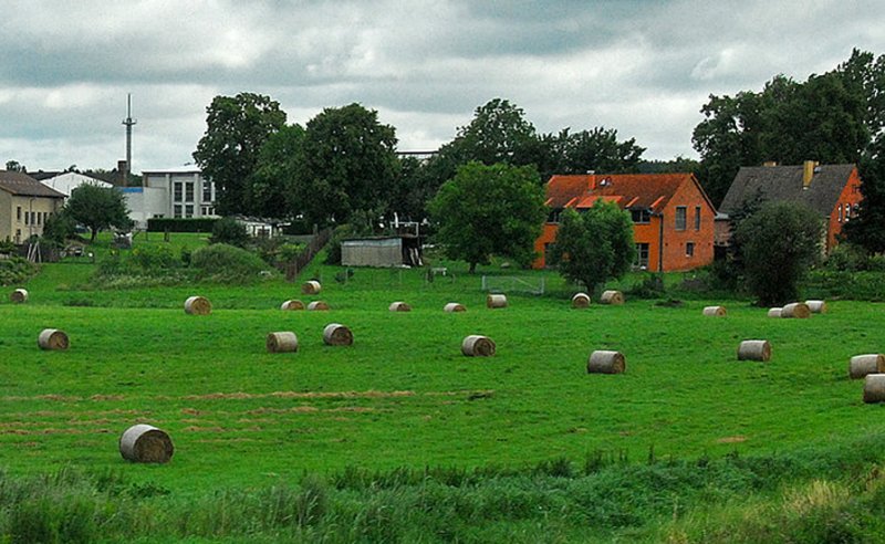 Passing A Village On The Train To Berlin