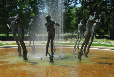 Eight Photographs Of The Figures Of The Orpheus Fountain