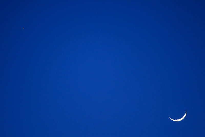 Crescent Moon and Venus