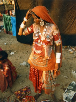 Anjuna flea market - Gujrati lady