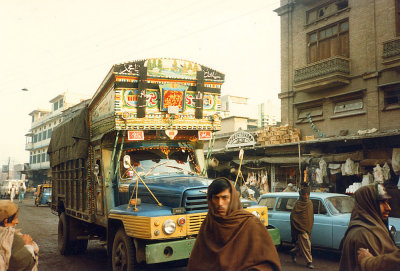 Truck in front of Uppal Market - Peshawar