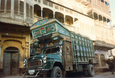Truck and building - Peshawar