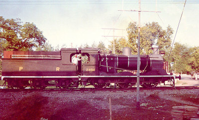 Steam locomotive near Mardan