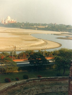 Taj Mahal - seen from Agra Fort