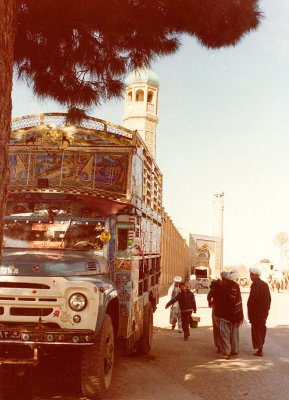 Jama Masjid and truck