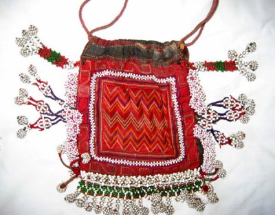 Embroidered purse & beadwork