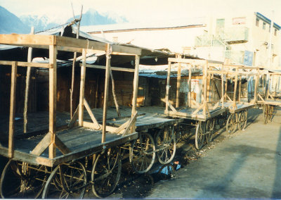 Empty carts - early morning