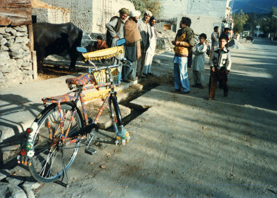 Decorated bicycle