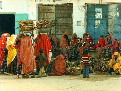 Lady wood sellers