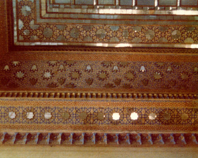 Ceiling detail-Palace of Ali Qapu