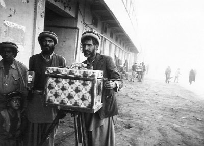 Afghan photographer and box camera