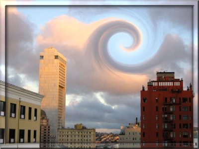 Strange clouds