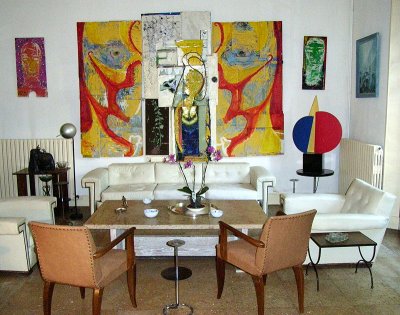 Claude's home & art deco artwork