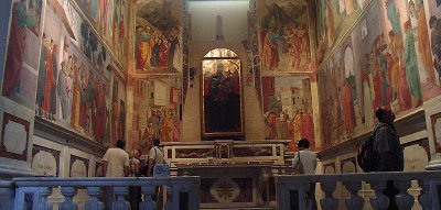 Santa Maria della Carmine--the Brancacci Chapel with frescoes of Massacio and Masolino