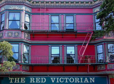 The Red Victorian, Haight Street, San Francisco