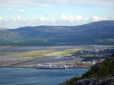 Alta`s airport seen from the top