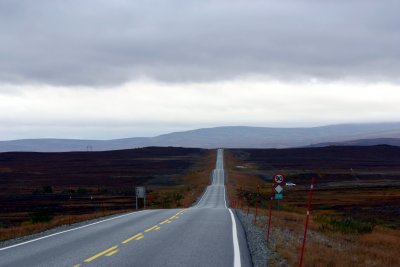 A long long way over the mountains to come too Hammerfest