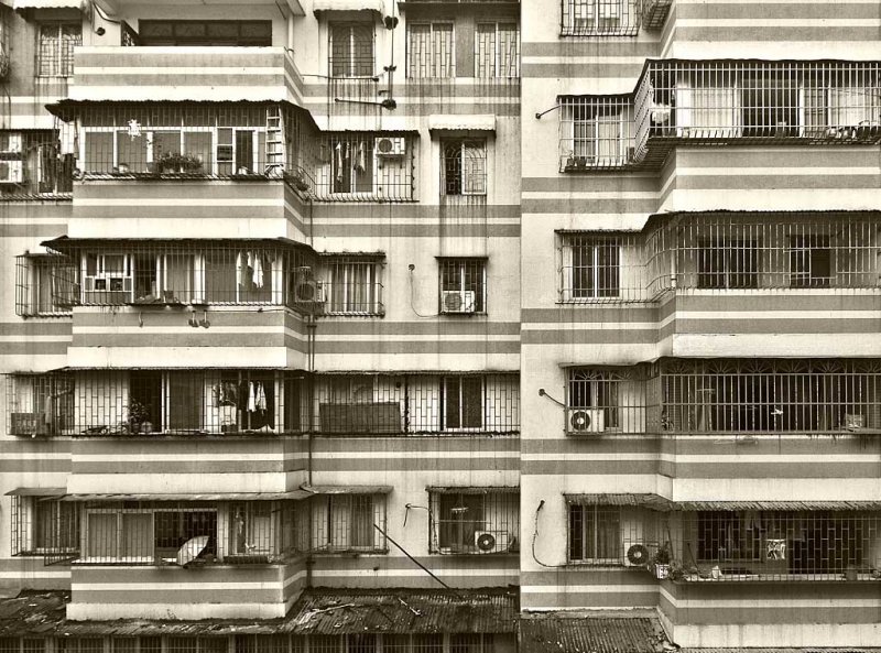 Frankies version of Urban Umbrella in black and white