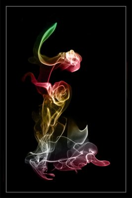 2nd: Happy New Year( A Coloured Smoke Art )