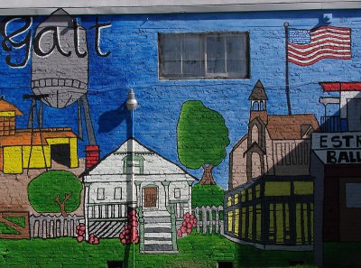 Mural of Galt by Ed Lindquist
