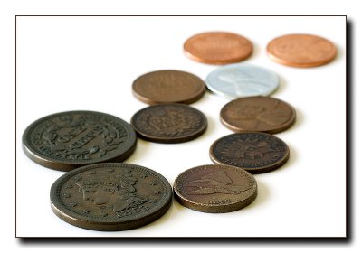 (9th - tie) Old pennies