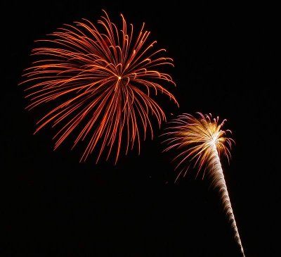 Fireworks in Slow Motion