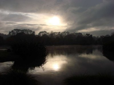 Lake, sun, cloud 2by Dan Hawthorn